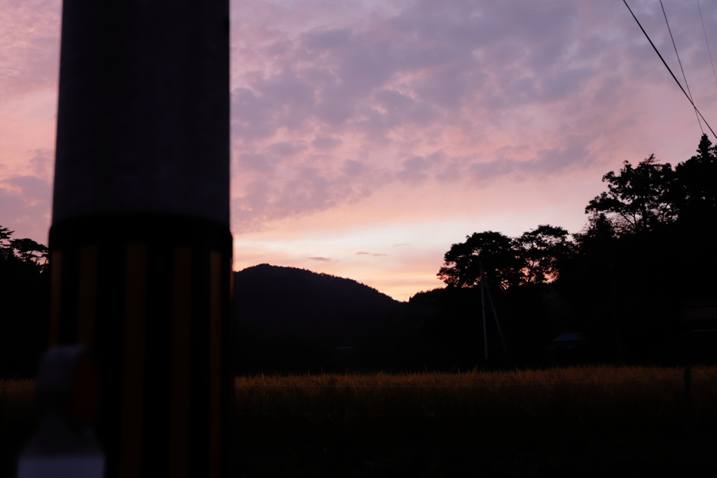 秋の夕焼け