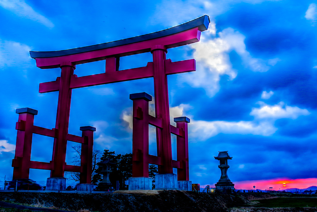 羽黒山のお出迎え