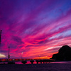 赤すぎた夕焼け