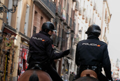 馬でパトロール＠Madrid 旧市街