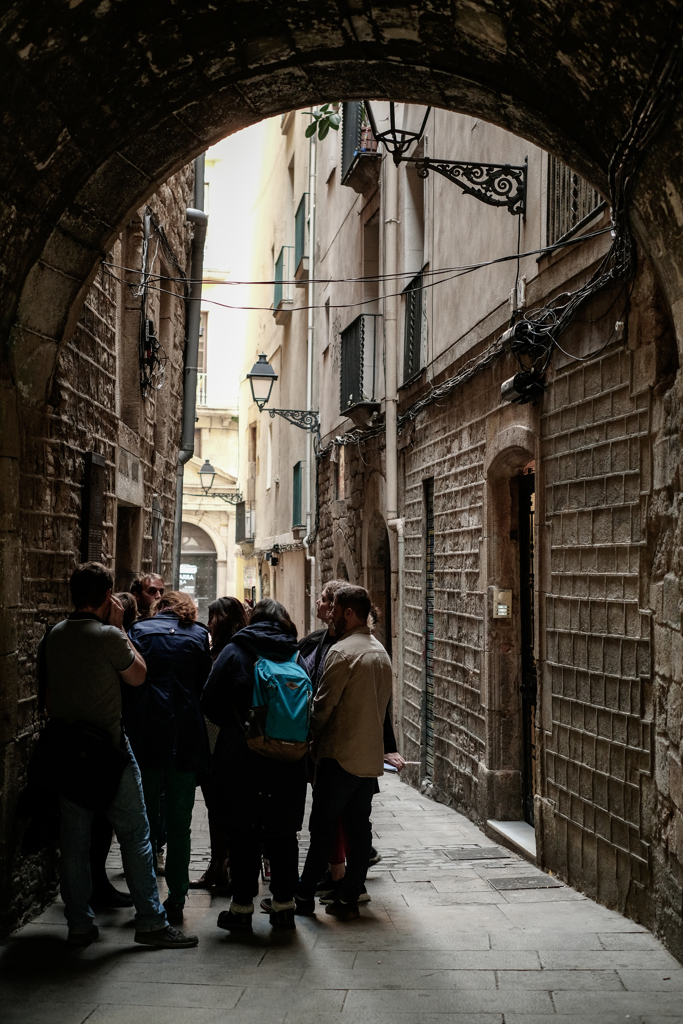 入り組んだ路地のある街で＠Barcelona