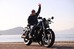 カッコイイバイクと私