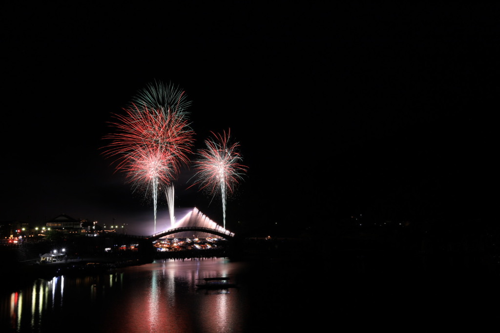 錦帯橋 花火大会