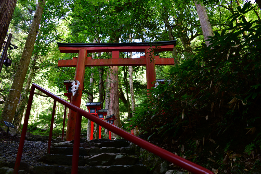 貴船神社 結社の鳥居