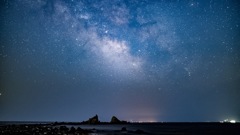 真鶴海岸 天の川