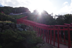 朱色の道