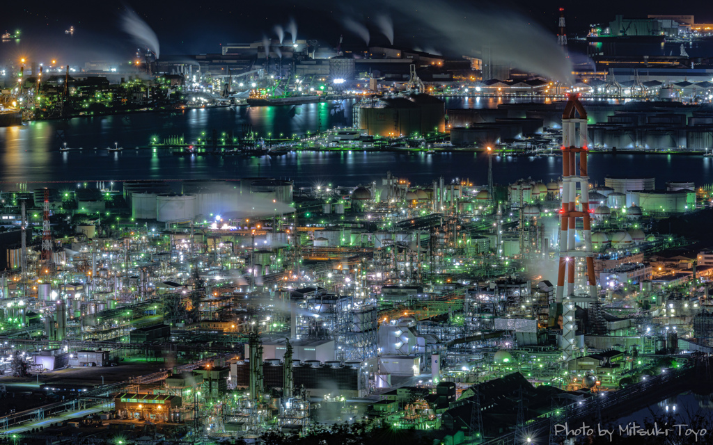 煌秋 水島の夜