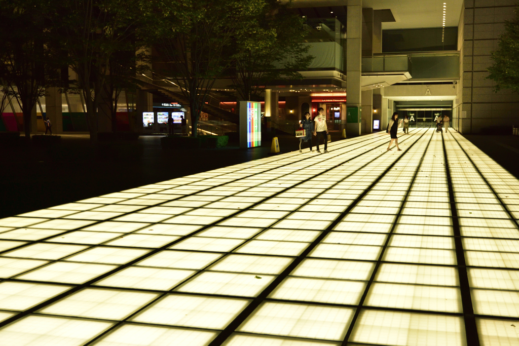 夜の東京国際フォーラム３