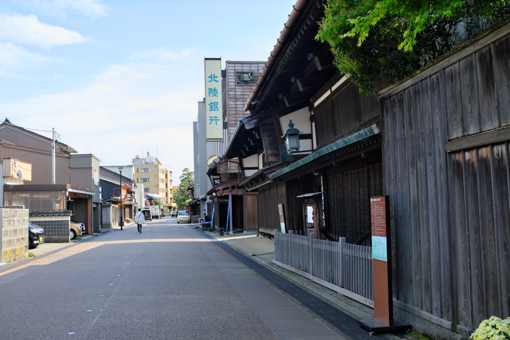 富山市岩瀬地区の風景