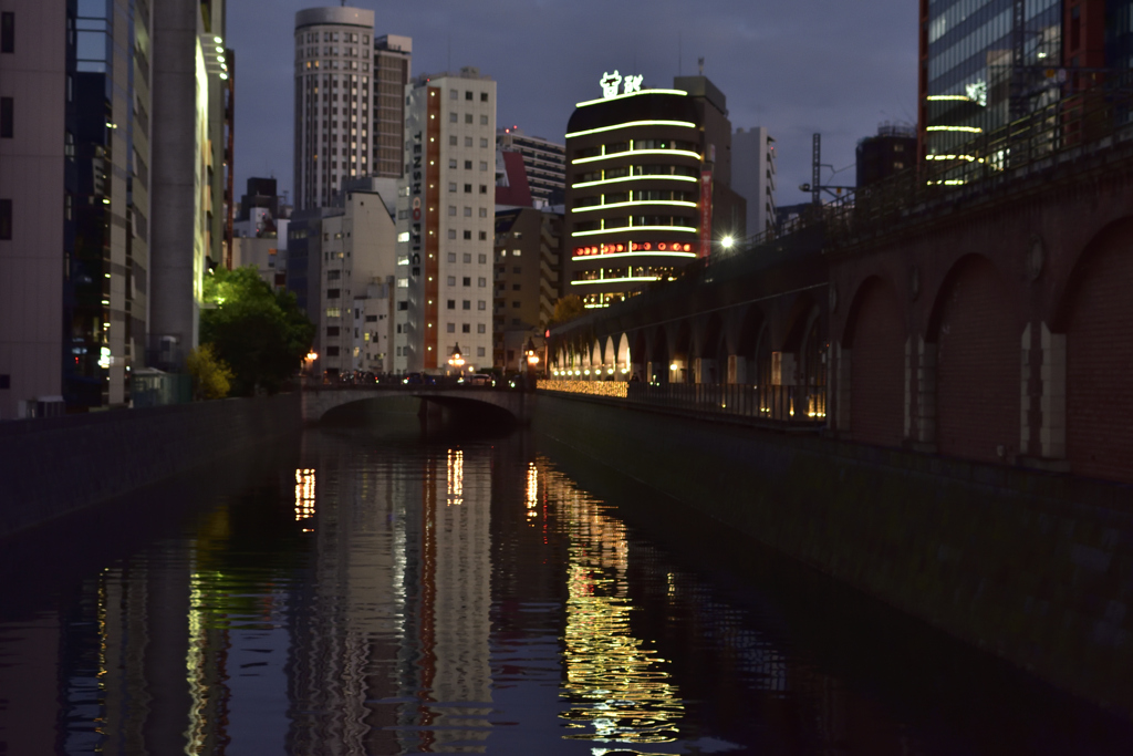 万世を望む夕景