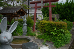 足湯と二荒山神社