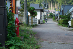 消火栓のある路地