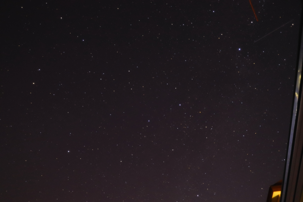家の庭からの夜空撮影♪ その１