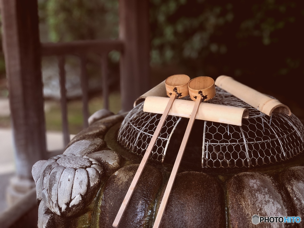 五條天神社の手水舎（ちょうずや）