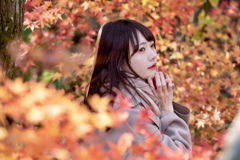 紅葉ポートレート