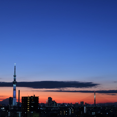 今日の夕焼け