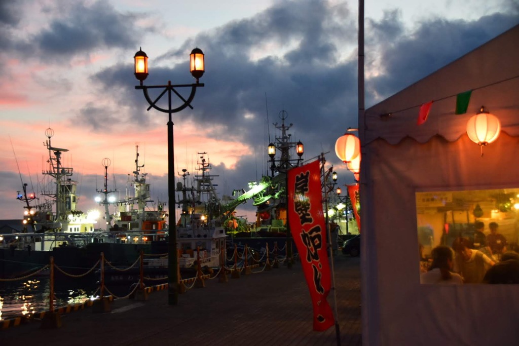 岸壁炉端が終わる頃。