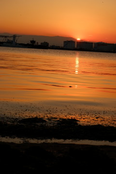夕日