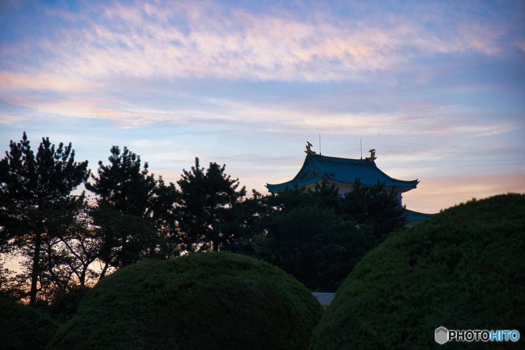 名古屋城 夕暮れ ①