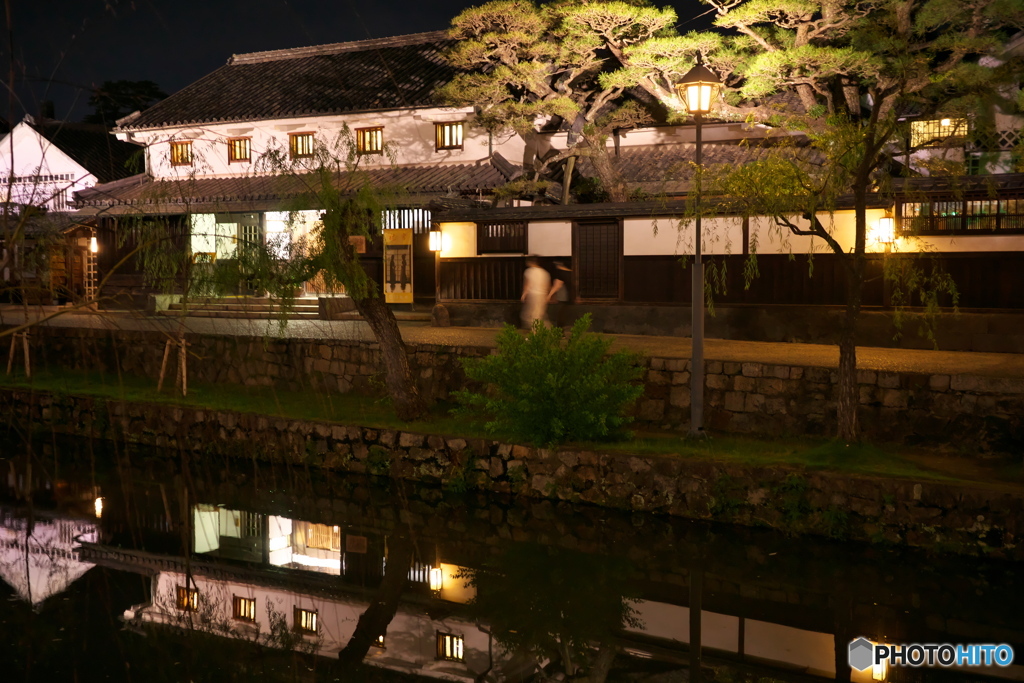 運河のある風景 ～ 倉敷夜景 ①