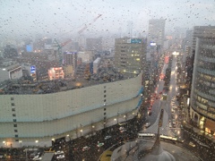 名古屋、降雨