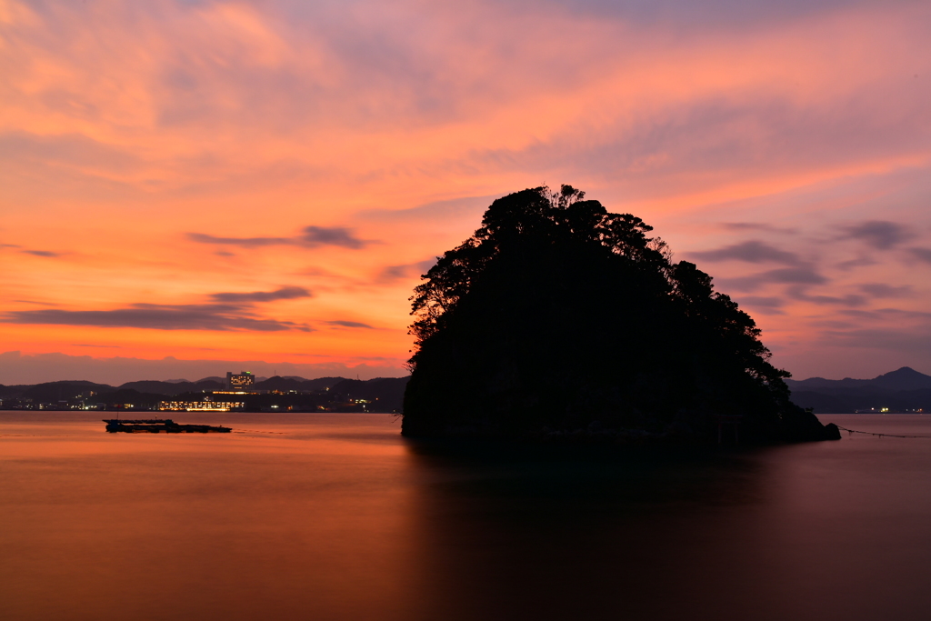 夏の夕暮れ