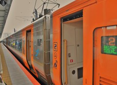 JR松山駅出発