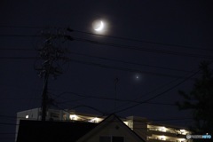 月と金星