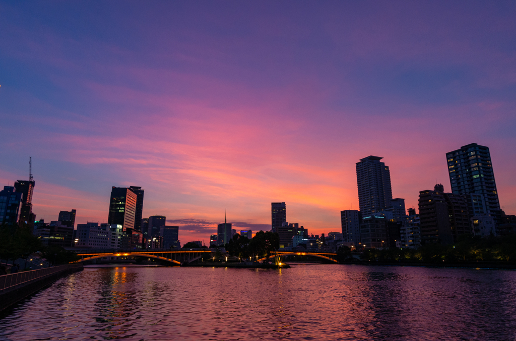 夕焼け八軒家浜