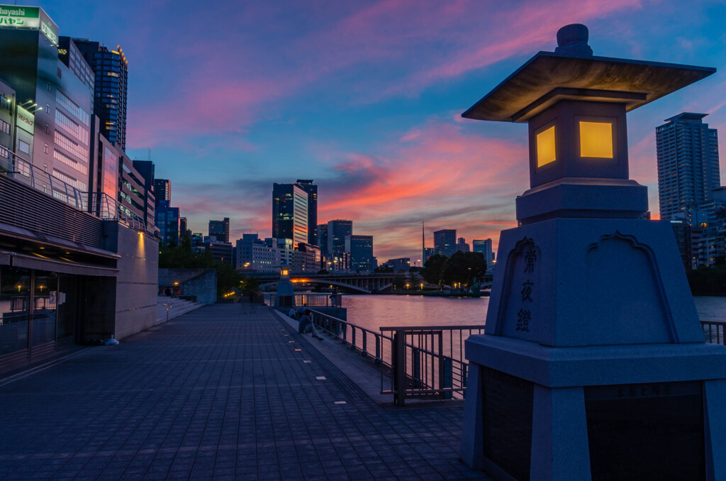 夕焼け八軒家浜