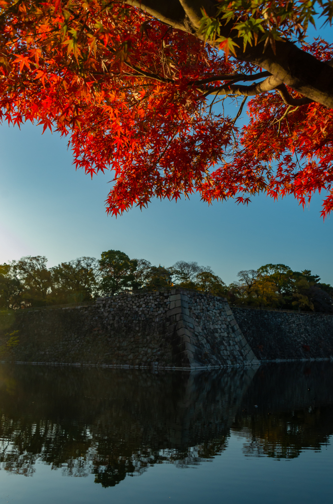 お城の紅葉１