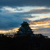 大阪城の朝