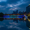 夜明け間近の天満橋