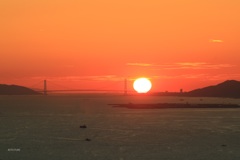 明石海峡大橋夕景（2018年9月）2