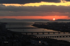 空中庭園夕景（2017年2月）