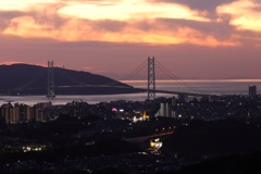 明石海峡夕景（2019年12月）2