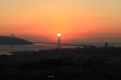 重なる夕日　2