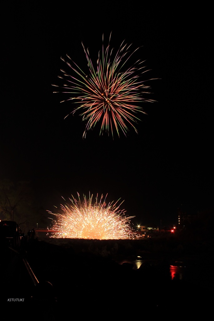 花と鮎の祭り（花火）4