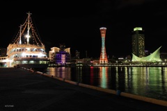 神戸ポートタワー夜景（2016年9月）
