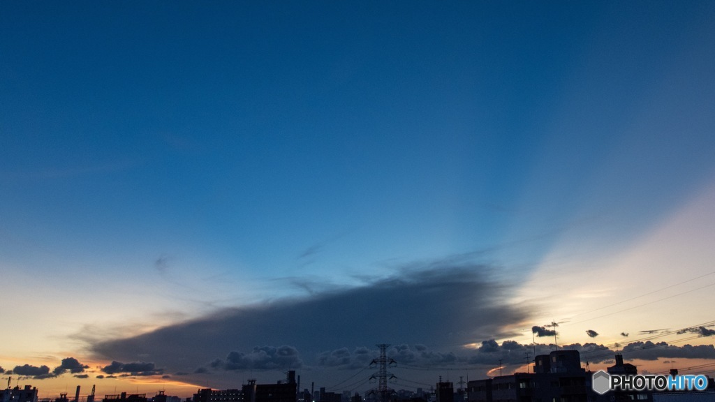 夏の日の夕焼け