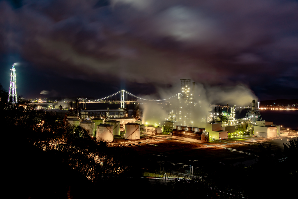 室蘭　工場夜景3