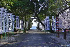 海の見える神社