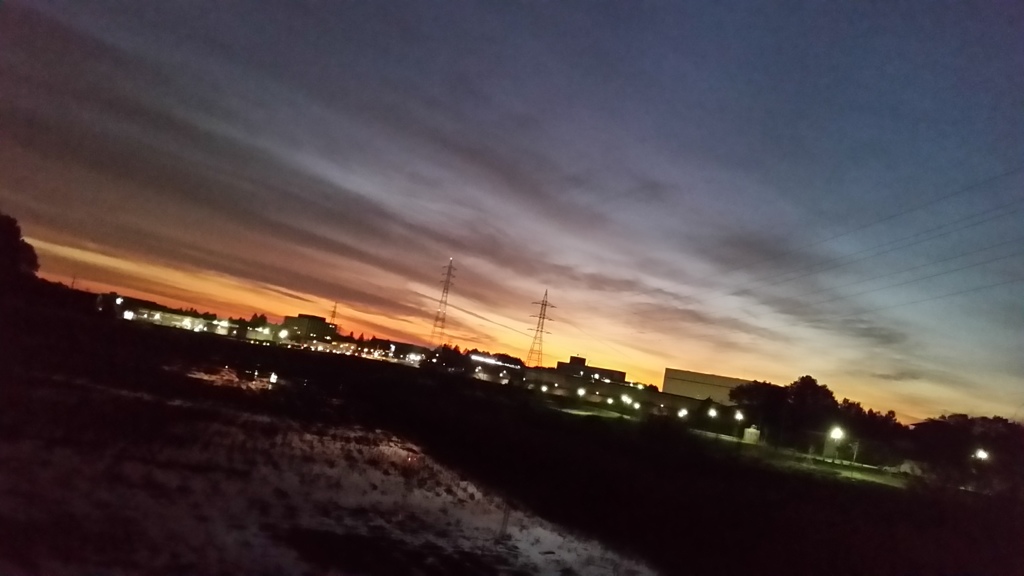 冬の夕空