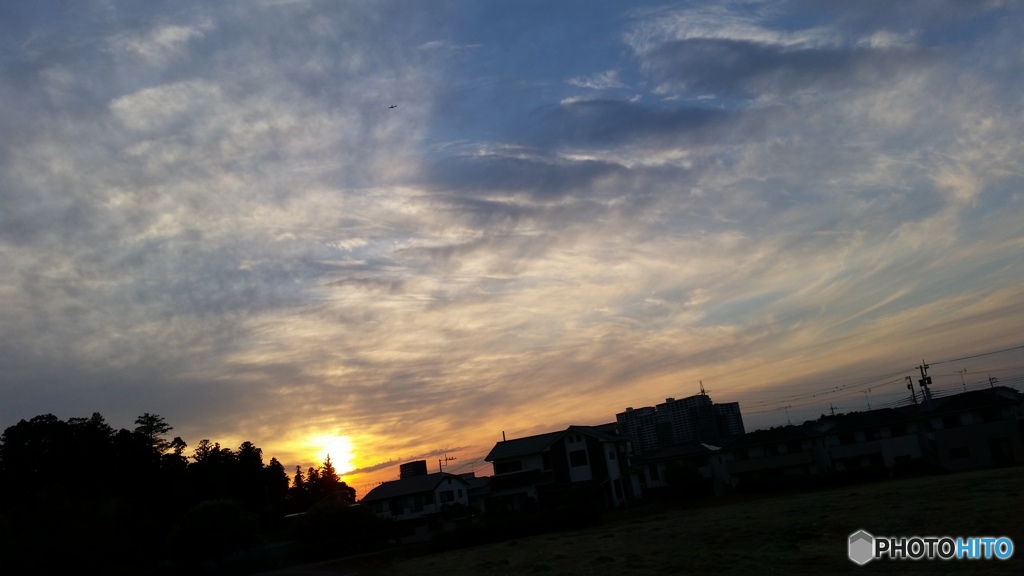 沈む夕日