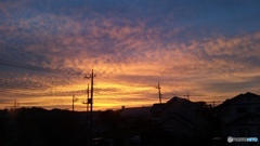 台風の来る前日前の夕日