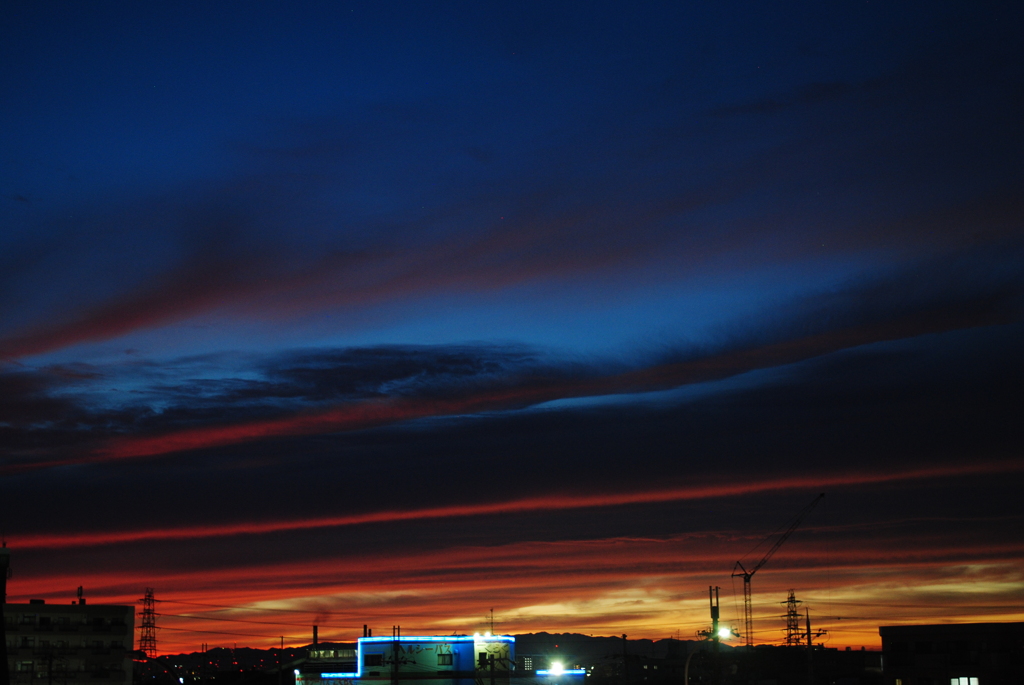 今日の夕景