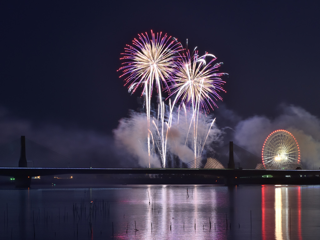 長島温泉 花火大競演