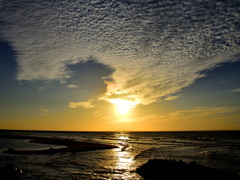 秋の空と夕暮れ