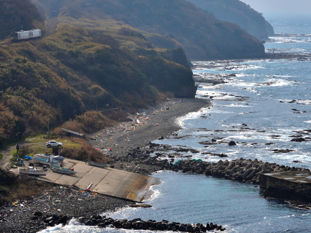 日本海を眺めて