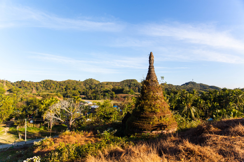 Old Pagoda at Mrauk-U in Myanmar